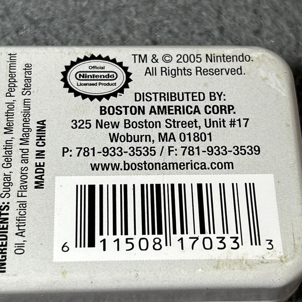 Nintendo Power Mints 2005 Game Controller Collectible Tin Opened‎